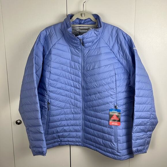 Columbia Women's Powder Lite™ II Full Zip Jacket Coat Lavender 2X Omni-Heat - Picture 1 of 11